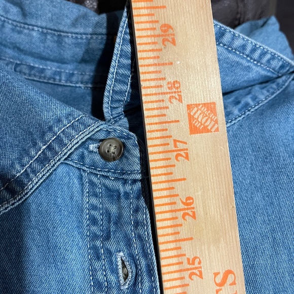 NEW! Disney Winnie The Pooh Denim Button Down Shirt Autumn Winter Plus 26/28 NWT - Picture 10 of 10